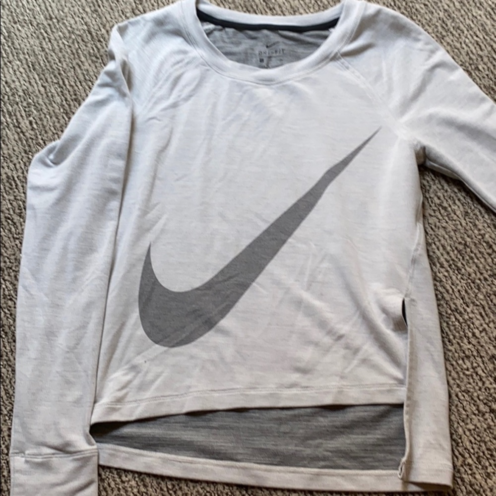 NIKE long sleeve asymmetrical top